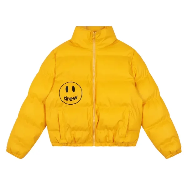 Drew House Mascot Puffer Jacket Yellow
