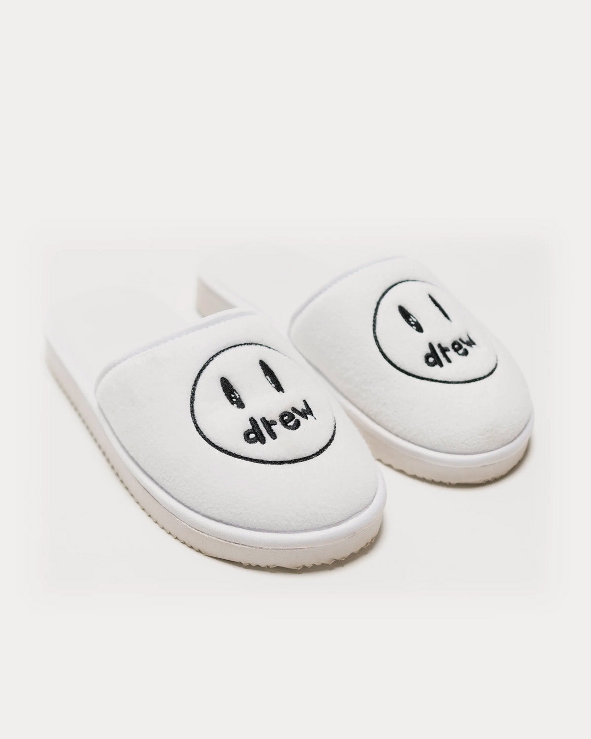 Drew House Painted Mascot Platform White Slip Ons-1 Drew House Painted Mascot Platform White Slip Ons