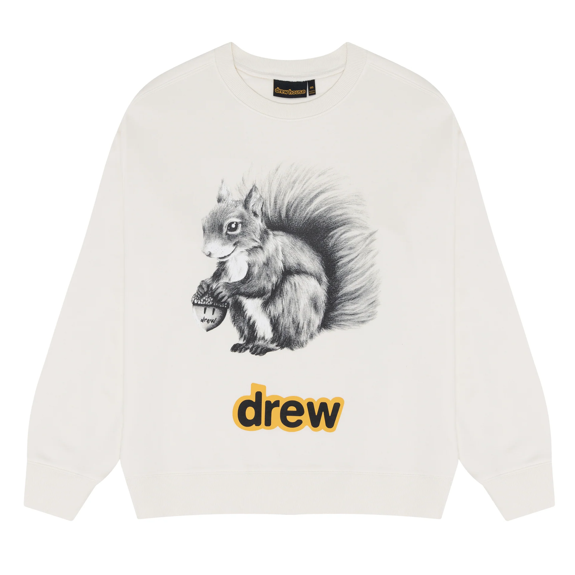 realshermancrewneck_offwhite_1.webp Drew House Real Sherman Crewneck Off White - Image 1
